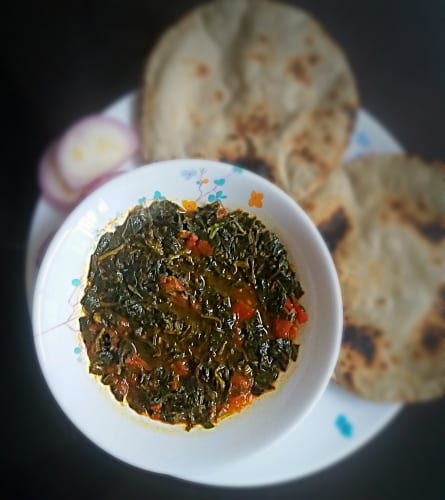 Amaranth Sabji (Chawli Ni Bhaji ) - Plattershare - Recipes, Food Stories And Food Enthusiasts