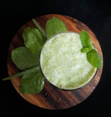 Spinach - Aloe Vera Buttermilk - Plattershare - Recipes, food stories and food enthusiasts