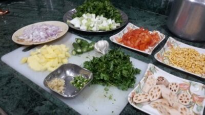 Sindhi Sai Bhaji (Saat Saheli Sabzi): A Vibrant Green Vegetable Medley - Plattershare - Recipes, food stories and food lovers Sindhi Sai Bhaji (Saat Saheli Sabzi): A Vibrant Green Vegetable Medley - Plattershare - Recipes, food stories and food lovers