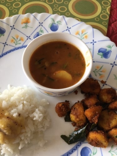 Sweet Potato Sambar Tamil Nadu Style - Plattershare - Recipes, food stories and food lovers