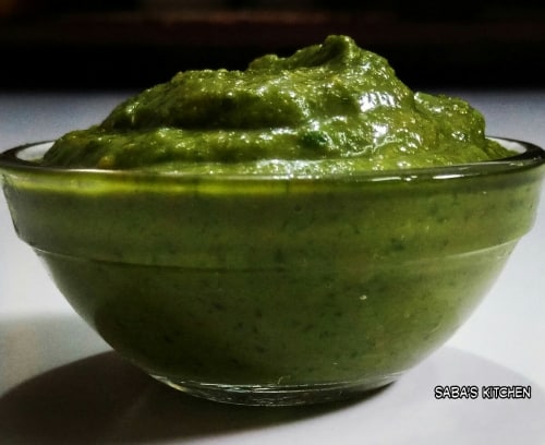 Sev Chutney - Green Chutney Using Sev - Plattershare - Recipes, food stories and food lovers