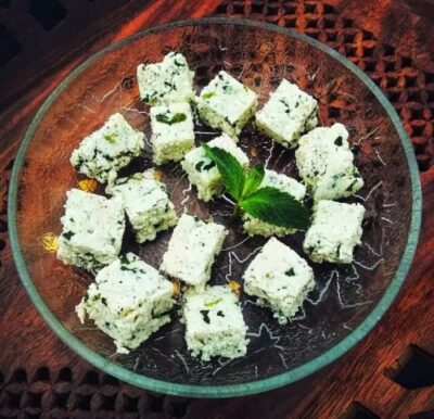 Homemade Mint Paneer Cubes - Plattershare - Recipes, food stories and food lovers