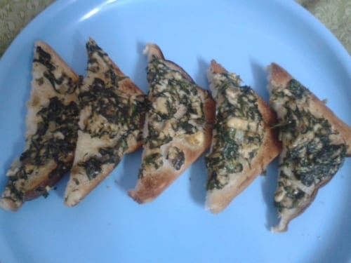 Spinach Sandwich - Plattershare - Recipes, food stories and food lovers