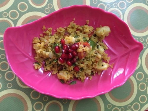 Vegetable Poha - Plattershare - Recipes, food stories and food enthusiasts