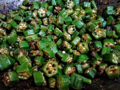 Spicy & Crispy Okra (Bhindi) Fry: A Flavorful Indian Side Dish - Plattershare - Recipes, food stories and food lovers Spicy & Crispy Okra (Bhindi) Fry: A Flavorful Indian Side Dish - Plattershare - Recipes, food stories and food lovers