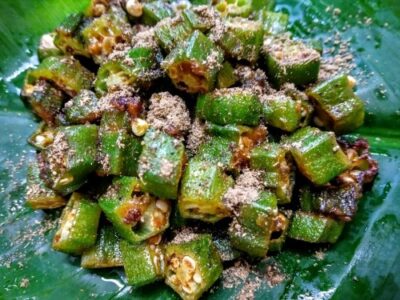 Spicy & Crispy Okra (Bhindi) Fry: A Flavorful Indian Side Dish - Plattershare - Recipes, food stories and food lovers Spicy & Crispy Okra (Bhindi) Fry: A Flavorful Indian Side Dish - Plattershare - Recipes, food stories and food lovers