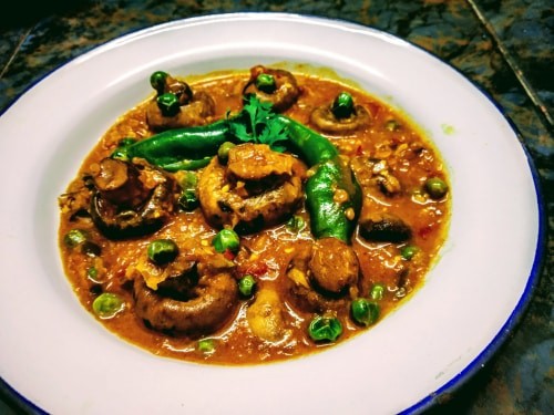 Mushroom Korma - Plattershare - Recipes, Food Stories And Food Enthusiasts