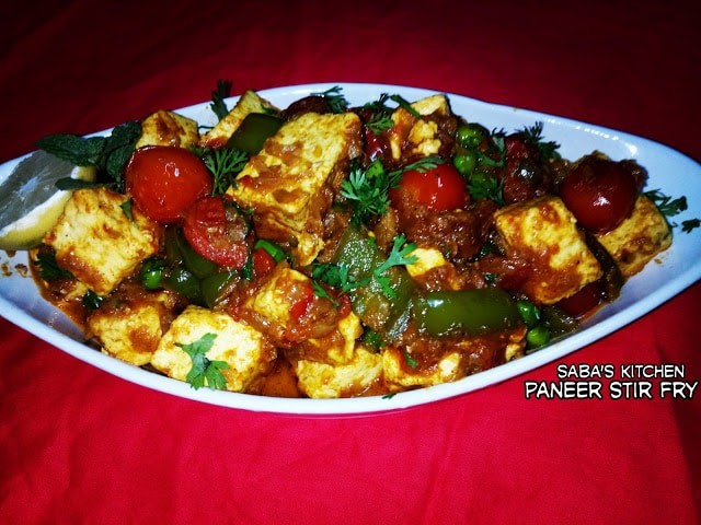 Paneer Stir Fry In Desi Style - Plattershare - Recipes, food stories and food lovers