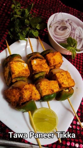 Tawa Paneer Tikka - Plattershare - Recipes, Food Stories And Food Enthusiasts