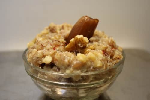 Date & Walnut Halwa - Plattershare - Recipes, food stories and food lovers