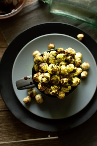 Chocolate Matcha Lime Foxnuts - Plattershare - Recipes, Food Stories And Food Enthusiasts