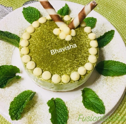 Matcha And Sitafal Cheesecake - Plattershare - Recipes, food stories and food lovers