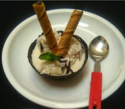 Tender Coconut Ice Cream With Edible Bowl - Plattershare - Recipes, food stories and food lovers