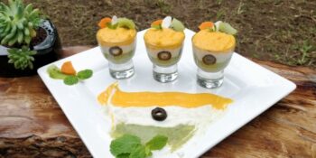 Carrot, Custard Apple And Kiwi Mint Yoghurt Smoothie - Plattershare - Recipes, food stories and food lovers