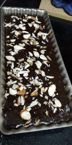 Rice And Bajra Flour Chocolate Almond Cake - Plattershare - Recipes, food stories and food enthusiasts