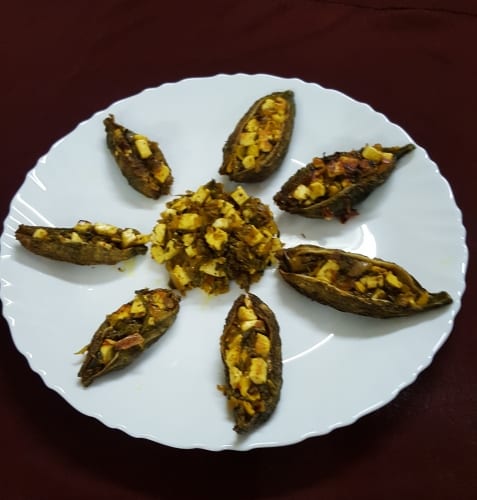 Paneer Stuffed Karela - Plattershare - Recipes, food stories and food lovers