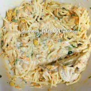 Curd Spaghetti - Plattershare - Recipes, food stories and food enthusiasts