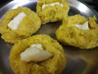 Keto Cheesy Pumpkin Pakoda (Low-Carb & Gluten-Free) - Plattershare - Recipes, food stories and food lovers Keto Cheesy Pumpkin Pakoda (Low-Carb & Gluten-Free) - Plattershare - Recipes, food stories and food lovers