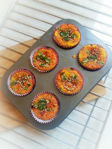 Cheese Muffin Handvo - Plattershare - Recipes, food stories and food lovers