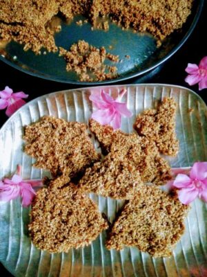 Easy Sesame Chikki (Tilgud Chikki): A Delicious & Healthy Indian Treat - Plattershare - Recipes, food stories and food lovers Easy Sesame Chikki (Tilgud Chikki): A Delicious & Healthy Indian Treat - Plattershare - Recipes, food stories and food lovers