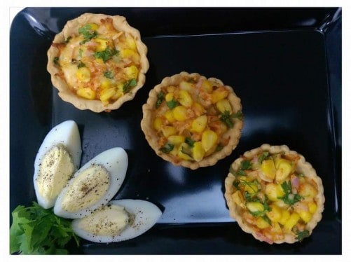 Baked Corn Chaat - Plattershare - Recipes, food stories and food enthusiasts