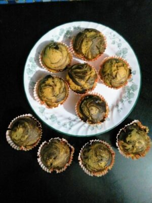 Eggless Marble Cupcakes: A Moist & Delicious Whole Wheat Treat - Plattershare - Recipes, food stories and food lovers Eggless Marble Cupcakes: A Moist & Delicious Whole Wheat Treat - Plattershare - Recipes, food stories and food lovers