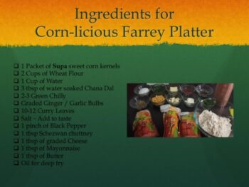 Cornlicious Farrey Platter - Plattershare - Recipes, food stories and food lovers
