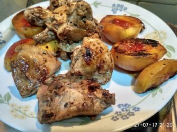 Chicken In Peach Sauce - Plattershare - Recipes, food stories and food lovers