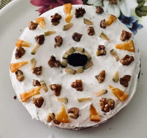 Banana Cake With Candied Fruit Topping - Plattershare - Recipes, Food Stories And Food Enthusiasts