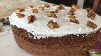Banana Cake With Candied Fruit Topping - Plattershare - Recipes, food stories and food lovers