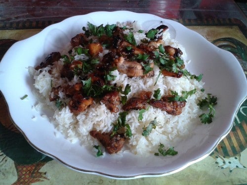 Chilly Chicken Rice - Plattershare - Recipes, food stories and food lovers