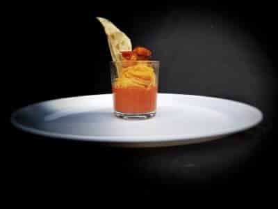 Prawn Shooter With Spaghetti And Tomato Pepper Sauce - Plattershare - Recipes, food stories and food enthusiasts
