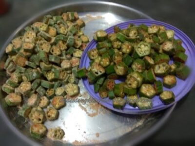 Crispy Kurkuri Bhindi (Okra Fry): A Flavorful Indian Snack - Plattershare - Recipes, food stories and food lovers Crispy Kurkuri Bhindi (Okra Fry): A Flavorful Indian Snack - Plattershare - Recipes, food stories and food lovers