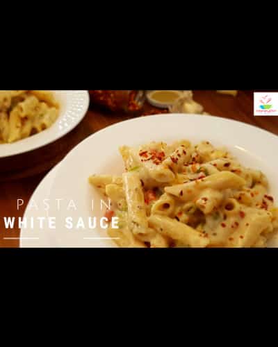White Sauce Pasta | Pasta In White Sauce | Italian White Sauce Pasta - Plattershare - Recipes, food stories and food lovers
