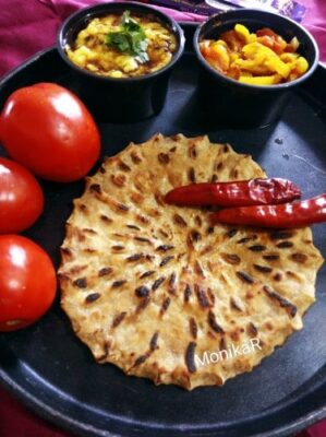 Rajasthani Garlic Khoba Roti: A Step-by-Step Recipe - Plattershare - Recipes, food stories and food lovers Rajasthani Garlic Khoba Roti: A Step-by-Step Recipe - Plattershare - Recipes, food stories and food lovers