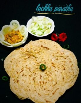Lachha Paratha, Layered Paratha, How To Make Lachha Paratha Using Wheat Flour - Plattershare - Recipes, food stories and food lovers