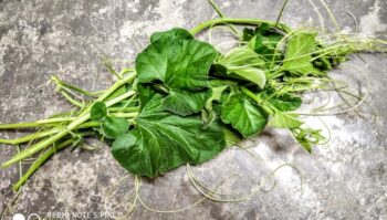 Luffa With Pumpkin Leaves Paste - Plattershare - Recipes, food stories and food lovers