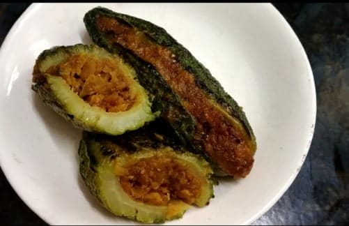 Stuffed Bitter Gourd (Karela) - Plattershare - Recipes, Food Stories And Food Enthusiasts