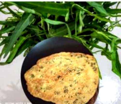 Pan Fried Tiffin Recipe With Water Spinach - Plattershare - Recipes, food stories and food lovers