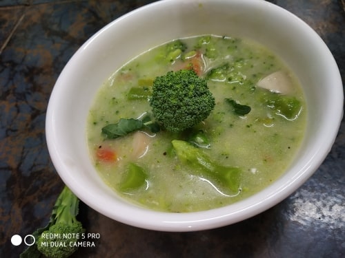 Broccoli Mushroom Soup - Plattershare - Recipes, Food Stories And Food Enthusiasts