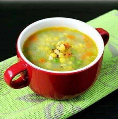 Sweet Corn Soup - Plattershare - Recipes, food stories and food enthusiasts