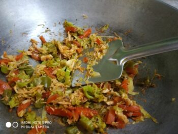 Sprouted Moong With Green Veggies - Plattershare - Recipes, food stories and food lovers