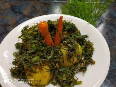 Aloo Bukhara with sponge gourd - Plattershare - Recipes, food stories and food enthusiasts