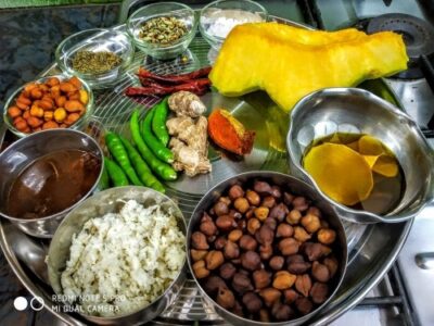 Sweet & Savory Kumror Chakka (Bengali Pumpkin & Chickpea Curry) - Plattershare - Recipes, food stories and food lovers Sweet & Savory Kumror Chakka (Bengali Pumpkin & Chickpea Curry) - Plattershare - Recipes, food stories and food lovers