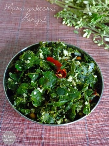 Drumstick Leaves Poriyal - Plattershare - Recipes, Food Stories And Food Enthusiasts