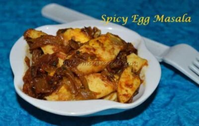 Schezwan Egg Strips - Plattershare - Recipes, Food Stories And Food Enthusiasts