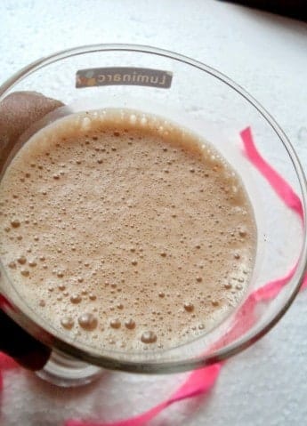 Finger Millet Chocolate Milkshake - Plattershare - Recipes, food stories and food lovers