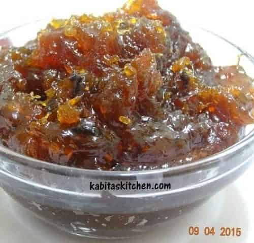 Raw Mango Sweet Chutney-Kacche Aam Ki Khatti Mithi Chutney - Plattershare - Recipes, food stories and food enthusiasts