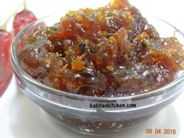 Raw Mango Sweet Chutney-Kacche Aam Ki Khatti Mithi Chutney - Plattershare - Recipes, food stories and food lovers