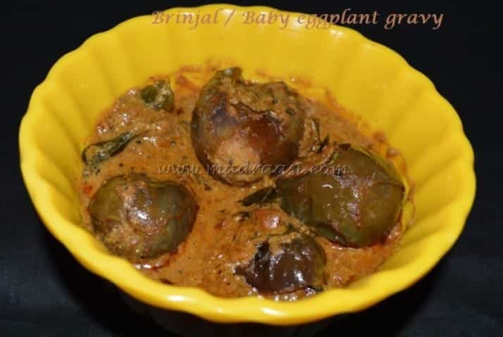 Brinjal / Baby Eggplant Gravy - Plattershare - Recipes, food stories and food lovers